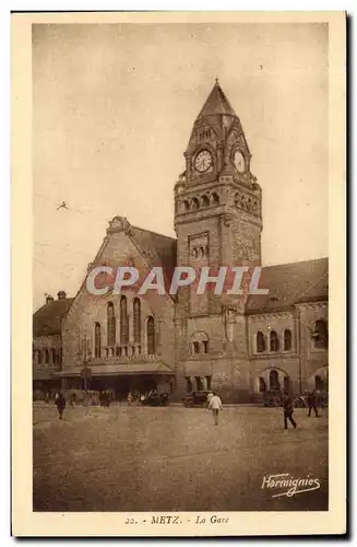 Cartes postales Metz La gare