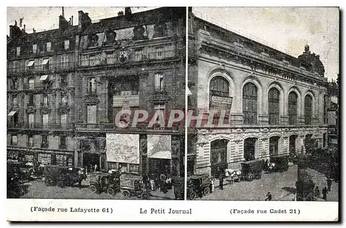 Paris Ansichtskarte AK Facade rue lafayette Rue CAdet Le petit Journal