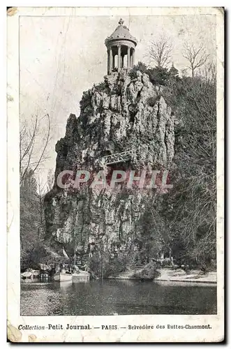 Paris Ansichtskarte AK Belevedere des Buttes Chaumont