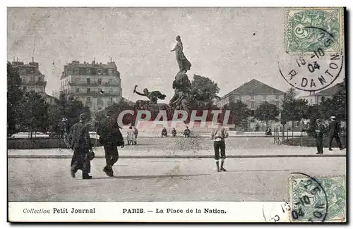 Paris Ansichtskarte AK La place de la Nation