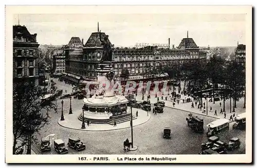 Paris Cartes postales Place de la republique