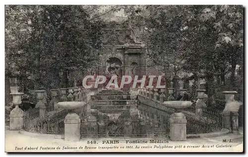 Paris Ansichtskarte AK Fontaine medicis