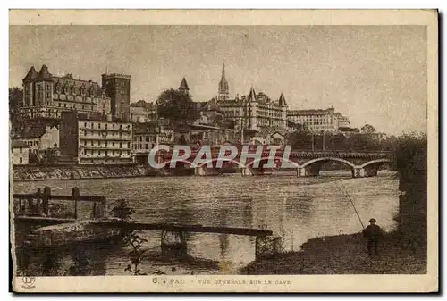 Cartes postales pau Vue generale sur le Gave