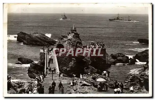 Cartes postales Biarritz Le rocher de la vierge