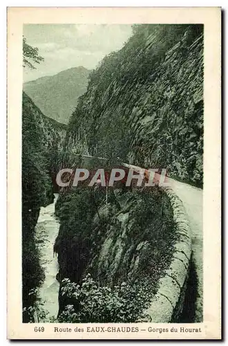 Cartes postales Eaux chaudes Route Gorges du Hourat