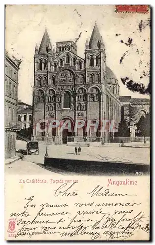 Cartes postales Angouleme La cathedrale Facade romane