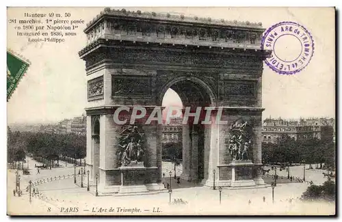 Paris Cartes postales Arc de triomphe