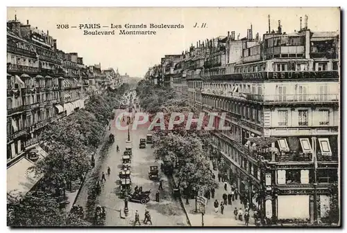 Paris Cartes postales Les grands boulevards