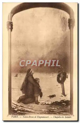 Paris Cartes postales Notre Dame de Clignancourt Chapelle des soldats