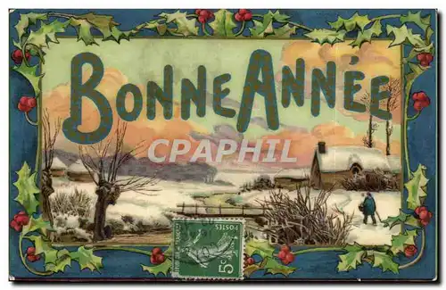 Cartes postales Fantaisie Bonne annee