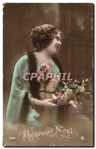 Cartes postales Fantaisie Femme Heureux Noel christmas