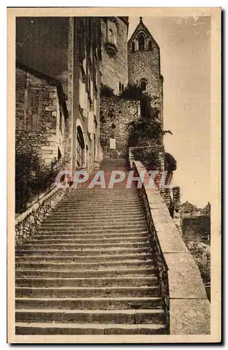 Cartes postales Rocamadour Le grand escalier de 216 marches