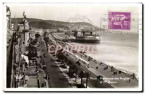 Cartes postales Nice Promenade des anglais et Mt boron