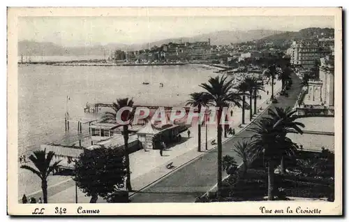 Cartes postales Cannes Vue sur la croisette