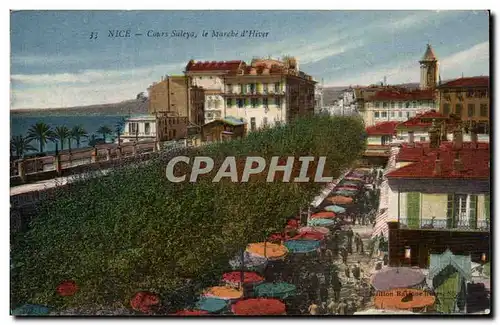 Cartes postales Nice Cours Saleya le marche d&#39hiver