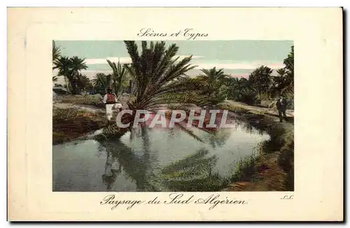 Cartes postales Algerie Scenes et types Paysage du sud algerien