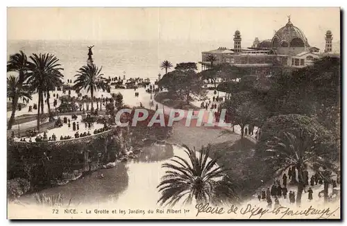 Cartes postales Nice la groette et les jardins du roi Albert 1er