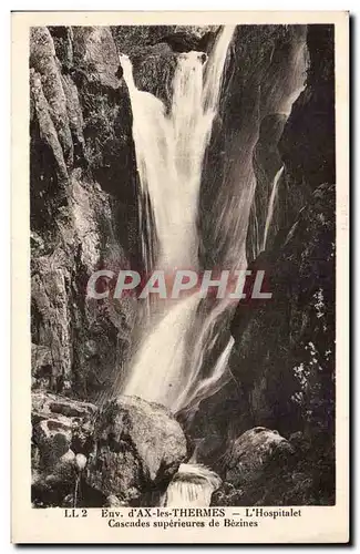 Ansichtskarte AK Environs d&#39Ax les Thermes L&#39Hospitalet Cascades superieures de Bezines