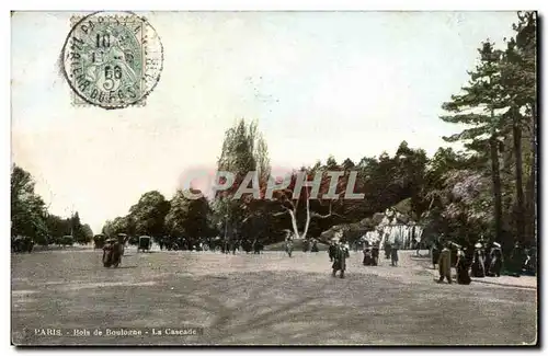 Paris Ansichtskarte AK Bois de Boulogne la cascade