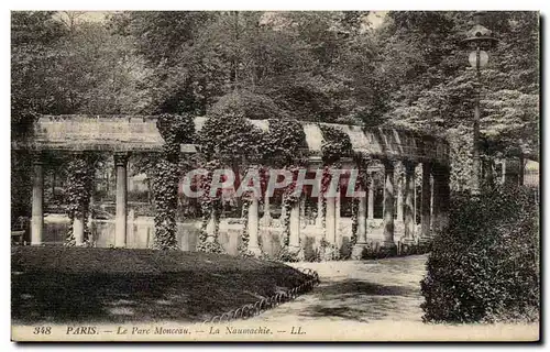 Paris Cartes postales le parc Monceau La Naumachie