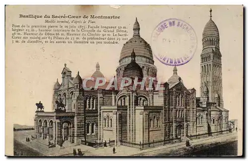 Paris Cartes postales Basilique du Sacre Coeur Montmartre