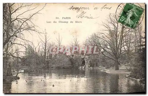 Cartes postales Paris Lac du champ de mars