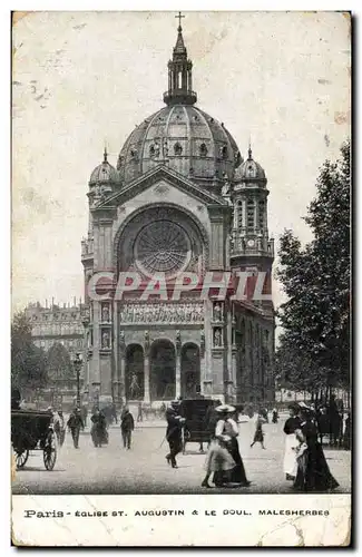 Ansichtskarte AK Paris Eglise Saint Augustin et boulevard Malesherbes