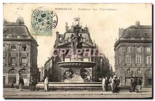 Bordeaux Cartes postales Fontaine des Trois Grace