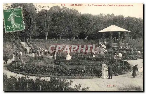 Le mans Cartes postales La terrasse du jardin d'horticulture