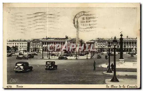 Cartes postales Paris Place de la concorde