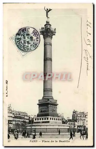 Cartes postales Paris Place de la Bastille