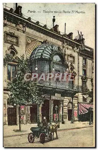 Cartes postales Paris Theatre de la porte St Martin