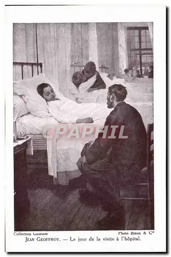 Cartes postales Jean Geoffroy Le jour de la visite a l&#39hopital Sante Docteur