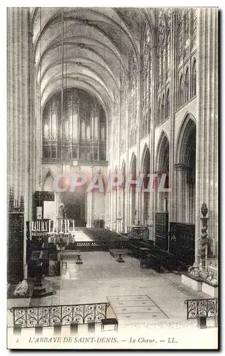 Cartes postales Abbaye de Saint DEnis Le choeur
