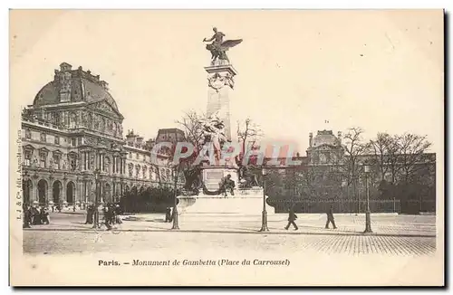 Ansichtskarte AK Paris Monument de Gambetta ( place du CArrousel )