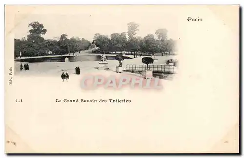 Cartes postales Paris Le grand bassin des Tuileries