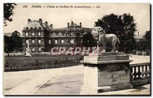 Ansichtskarte AK Paris Palais et jardins du Luxembourg Lion