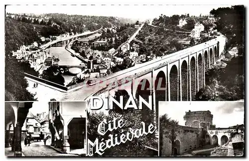 Ansichtskarte AK Dinan Le viaduc Vallee de la Rance Rue des Cordeliers le chateau