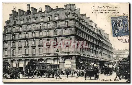 Paris Cartes postales Grand hotel Terminus a la gare Saint Lazare