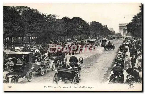 Paris Cartes postales Avenue du Bois de boulogne