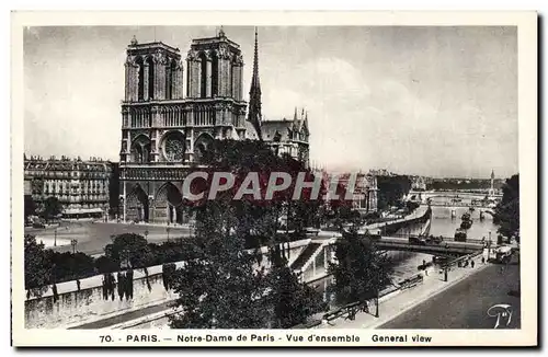 Paris Cartes postales Notre DAme Vue d&#39ensemble