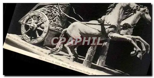 Cartes postales italie Italia Roma museo vaticano La biga chevaux horses