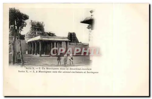 Cartes postales Inde India Un Mantapam dans la deuxieme enceinte