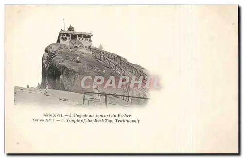 Cartes postales Inde India Pagode au sommet du rocher
