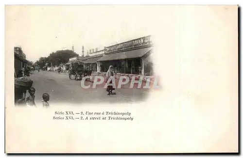 Cartes postales Inde India Une rue a Trichinopoly