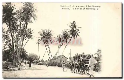 Cartes postales Inde India Un faubourg a Trichinopoly