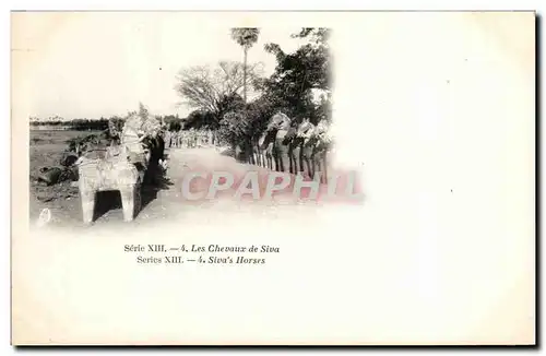 Cartes postales Inde India Les chevaux de Siva