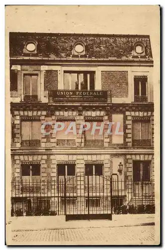 Paris Cartes postales La maison de l&#39union federale Rue de Brissac