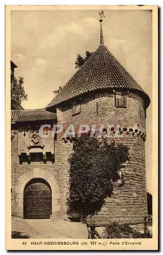 Cartes postales Haut Koenigsbourg Porte d'enceinte