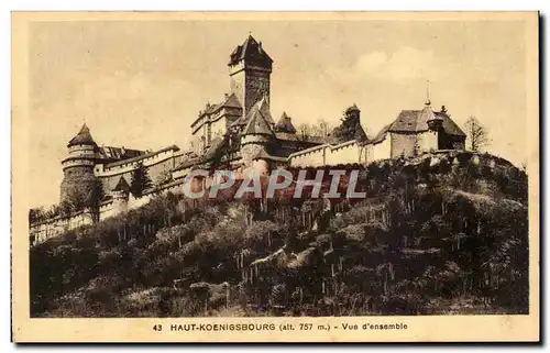 Cartes postales Haut Koenigsbourg Vue d&#39ensemble